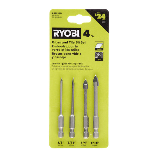 4PC GLASS AND TILE BIT SET | RYOBI
