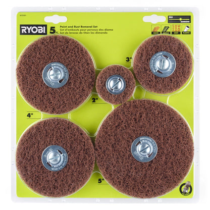 5 PC. PAINT AND RUST REMOVAL SET | RYOBI