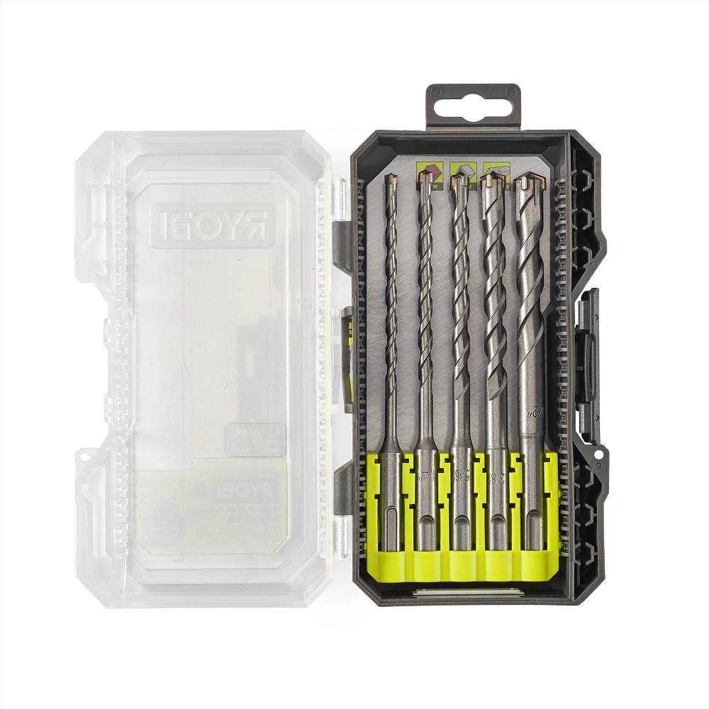 5 PC. SDS-PLUS 6″ 4-CUTTER DRILL BIT SET | RYOBI