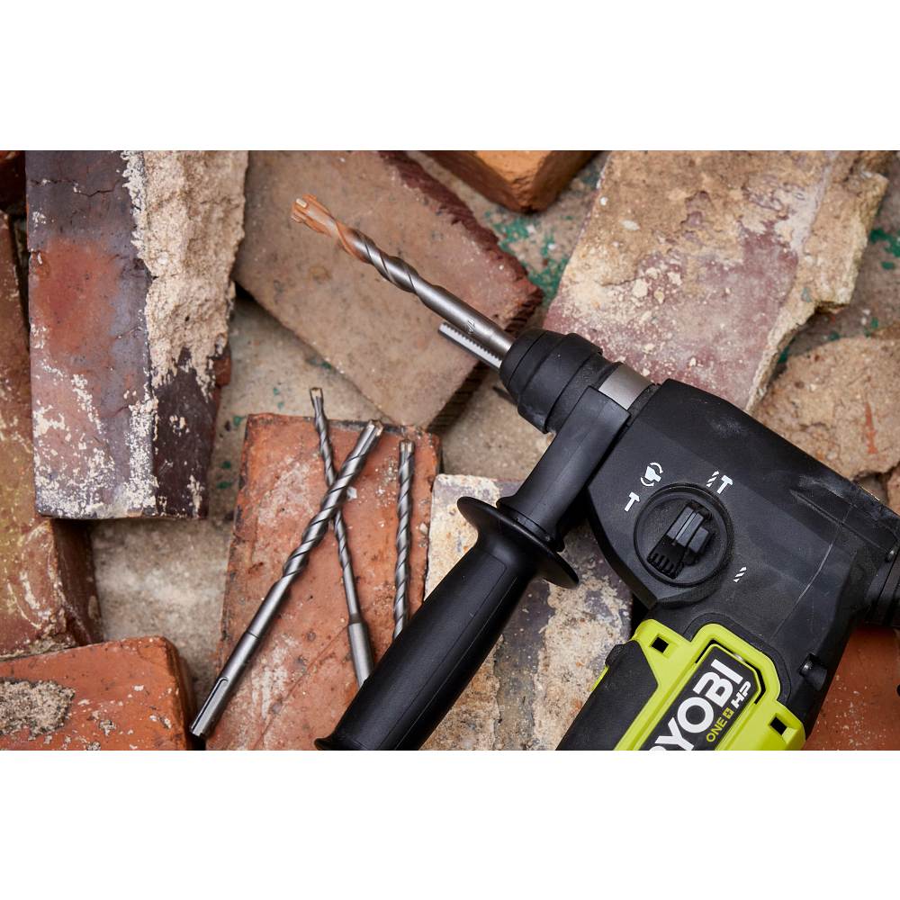 5 PC. SDS-PLUS 6″ 4-CUTTER DRILL BIT SET | RYOBI