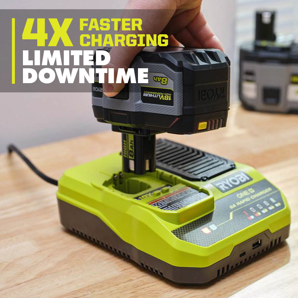 18V ONE+ 8AH LITHIUM HIGH PERFORMANCE STARTER KIT | RYOBI