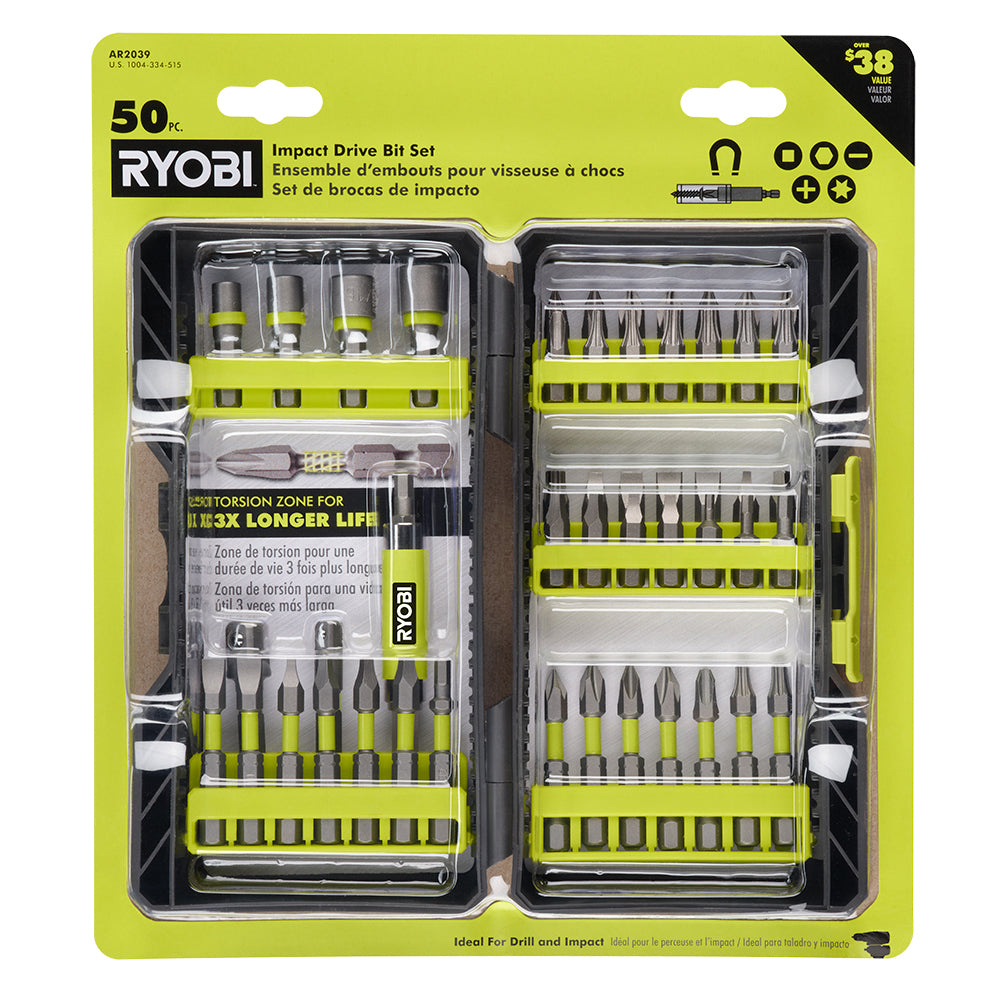 50 PC. IMPACT DRIVE BIT SET | RYOBI