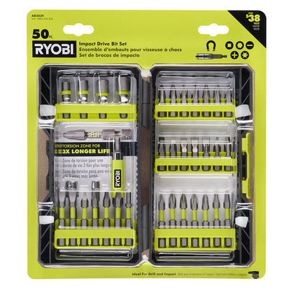 50 PC. IMPACT DRIVE BIT SET | RYOBI