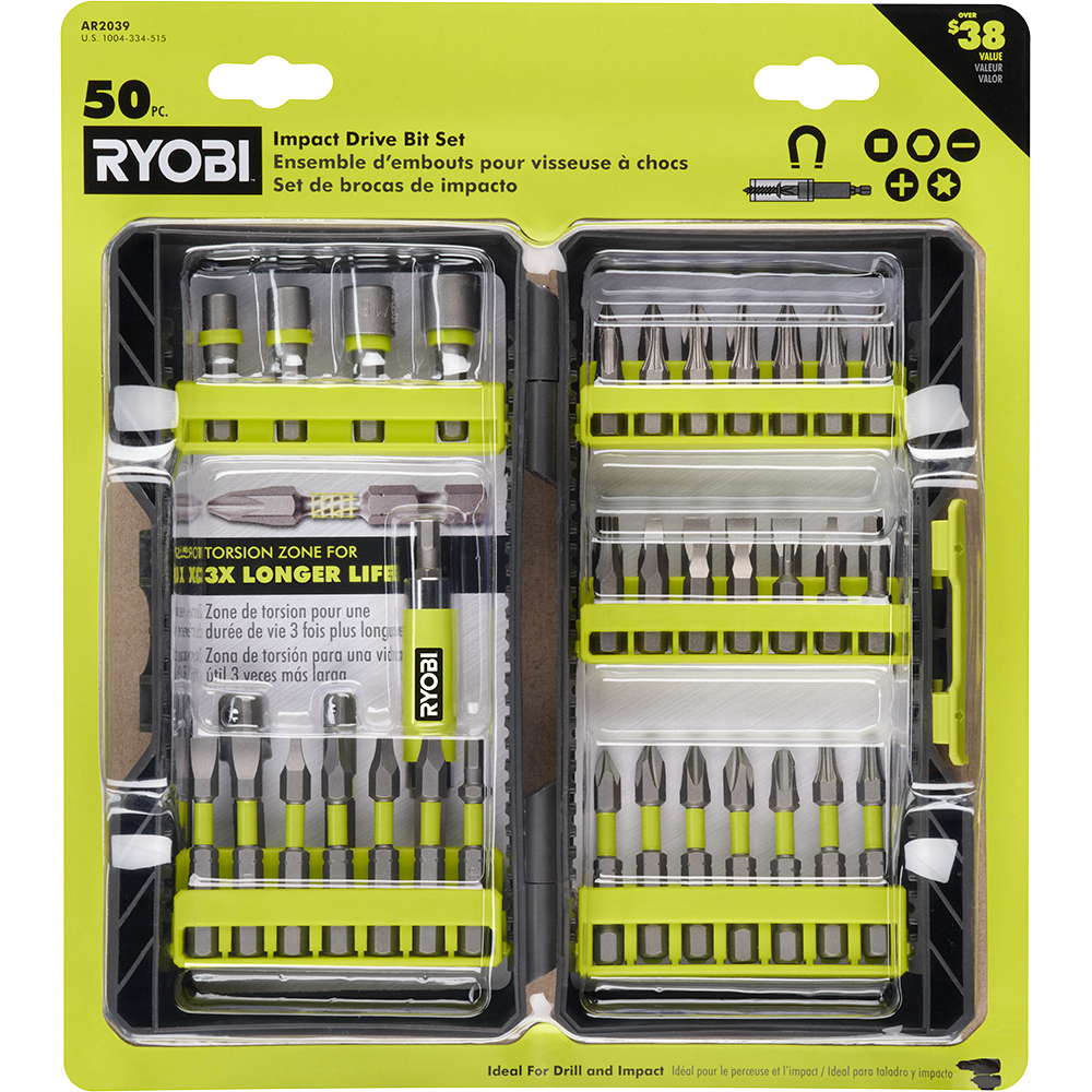 50 PC. IMPACT DRIVE BIT SET | RYOBI
