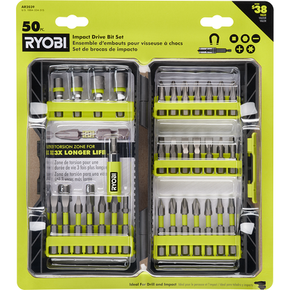 50 PC. IMPACT DRIVE BIT SET | RYOBI