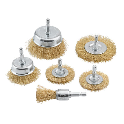 6 PC. WIRE WHEEL ASSORTMENT SET | RYOBI
