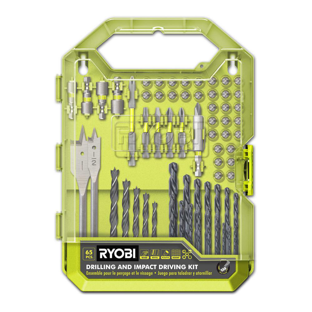 65 PC. DRILL AND IMPACT DRIVE SET | RYOBI