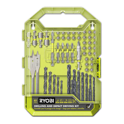 65 PC. DRILL AND IMPACT DRIVE SET | RYOBI