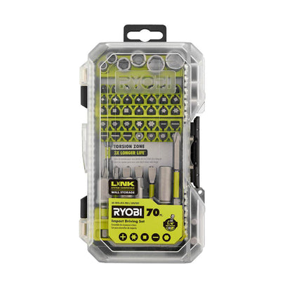 70 PC. IMPACT RATED DRIVING BIT SET | RYOBI