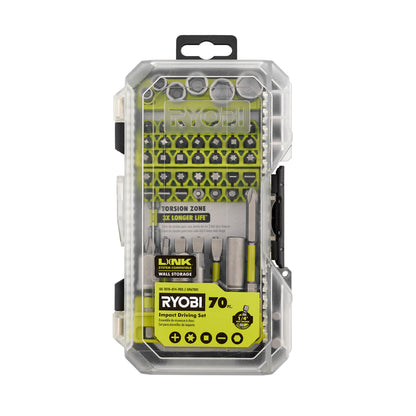 70 PC. IMPACT RATED DRIVING BIT SET | RYOBI