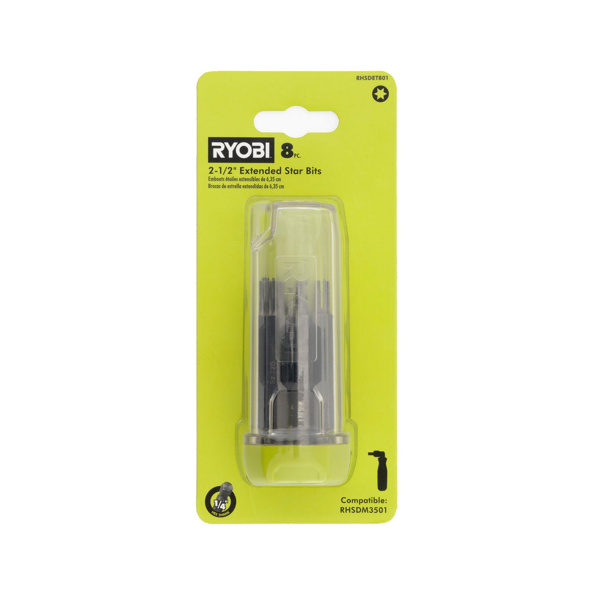 8 PC. 2-1/2″ EXTENDED STAR BITS | RYOBI