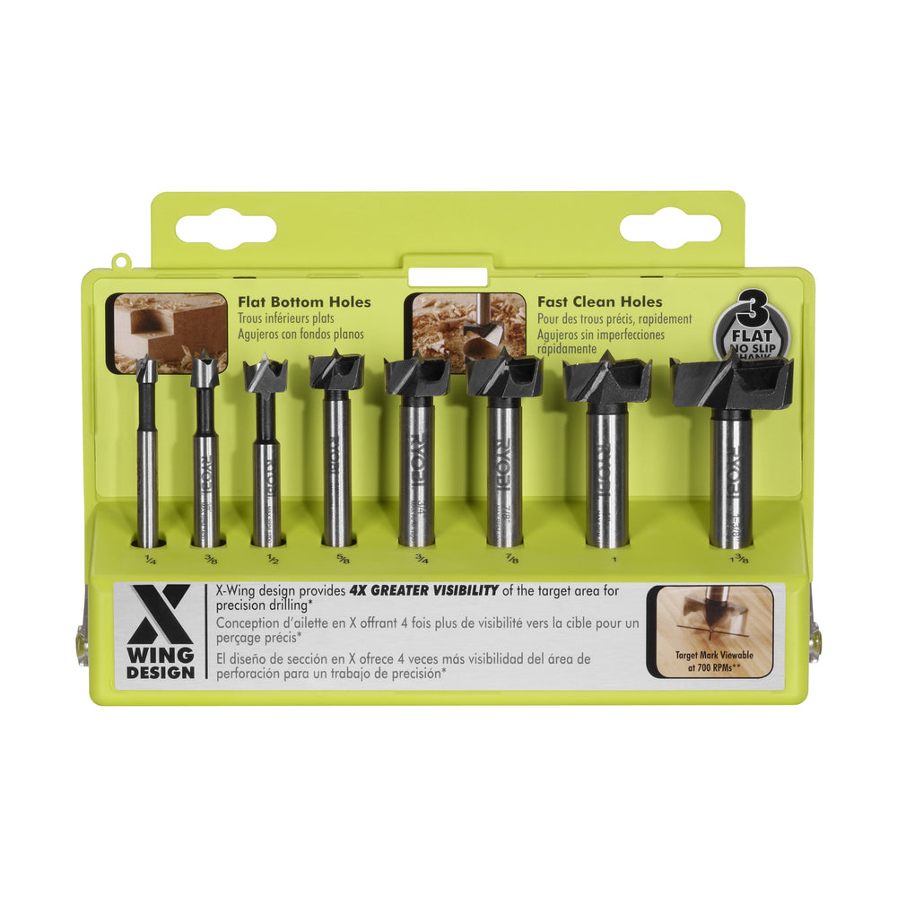8 PC. FORSTNER BIT SET | RYOBI