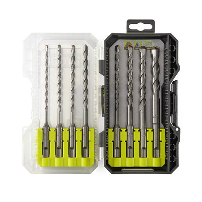 8 PC. SDS-PLUS 6″ 2-CUTTER DRILL BIT SET | RYOBI