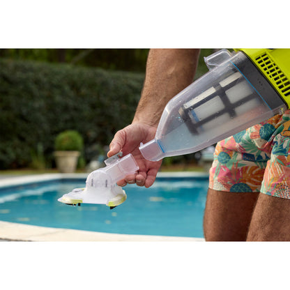 18V ONE+ HANDHELD CORDLESS POOL VACUUM CLEANER (TOOL ONLY) WITH FLOOR HEAD | RYOBI