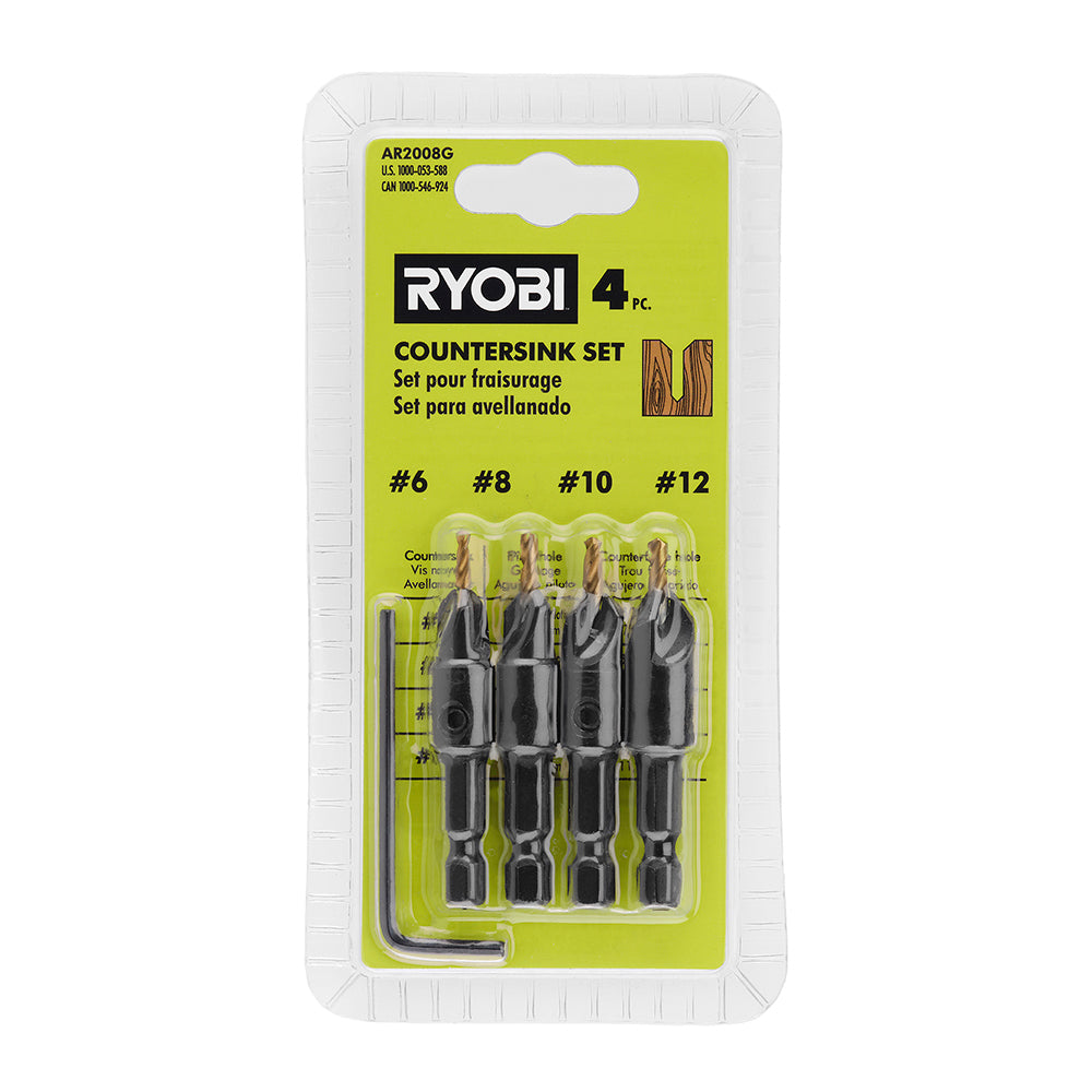 HEX SHANK COUNTERSINKS – 4 PACK | RYOBI