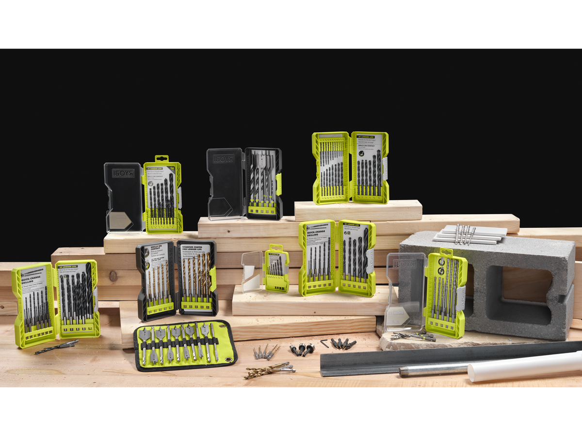 HEX SHANK PILOT TITANIUM DRILL BIT SET (4 PC.) | RYOBI
