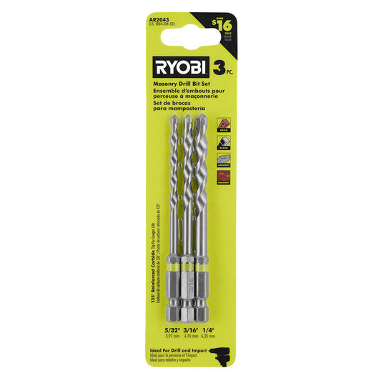 IMPACT RATED MASONRY DRILL BITS | RYOBI