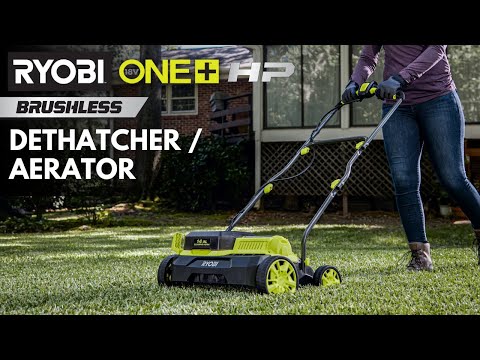 18V ONE+ HP BRUSHLESS 14″ DETHATCHER/AERATOR KIT | RYOBI