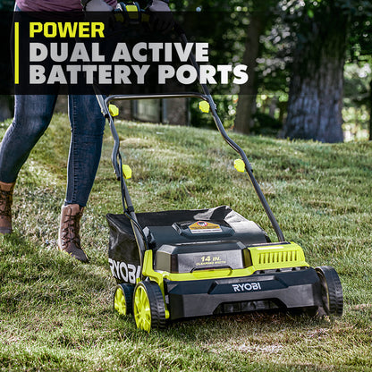 18V ONE+ HP BRUSHLESS 14″ DETHATCHER/AERATOR KIT | RYOBI