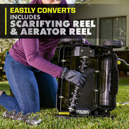 18V ONE+ HP BRUSHLESS 14″ DETHATCHER/AERATOR KIT | RYOBI