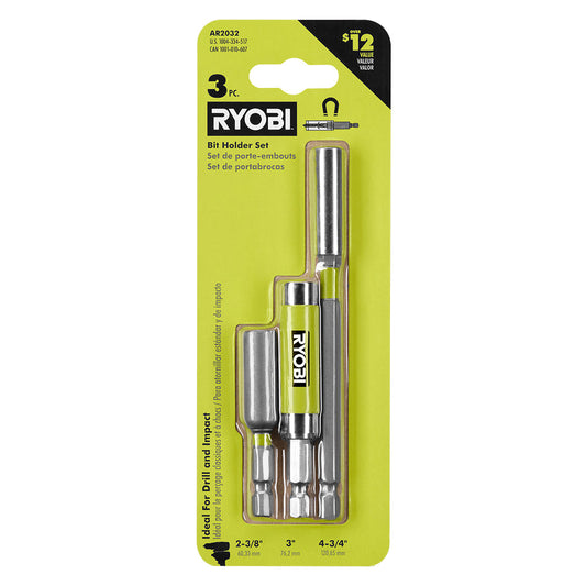 RYOBI 3PC IMPACT BIT HOLDER SET | RYOBI