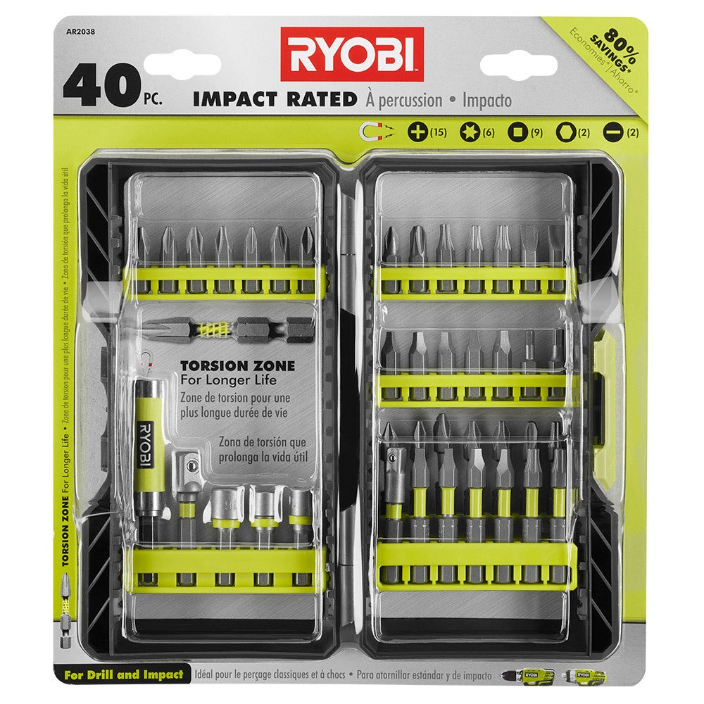 RYOBI 40PC IMPACT DRIVING KIT | RYOBI