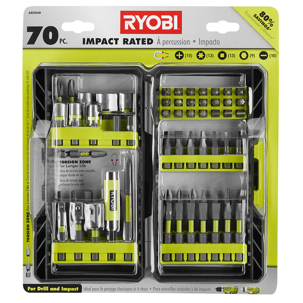 RYOBI 70PC IMPACT DRIVING KIT | RYOBI