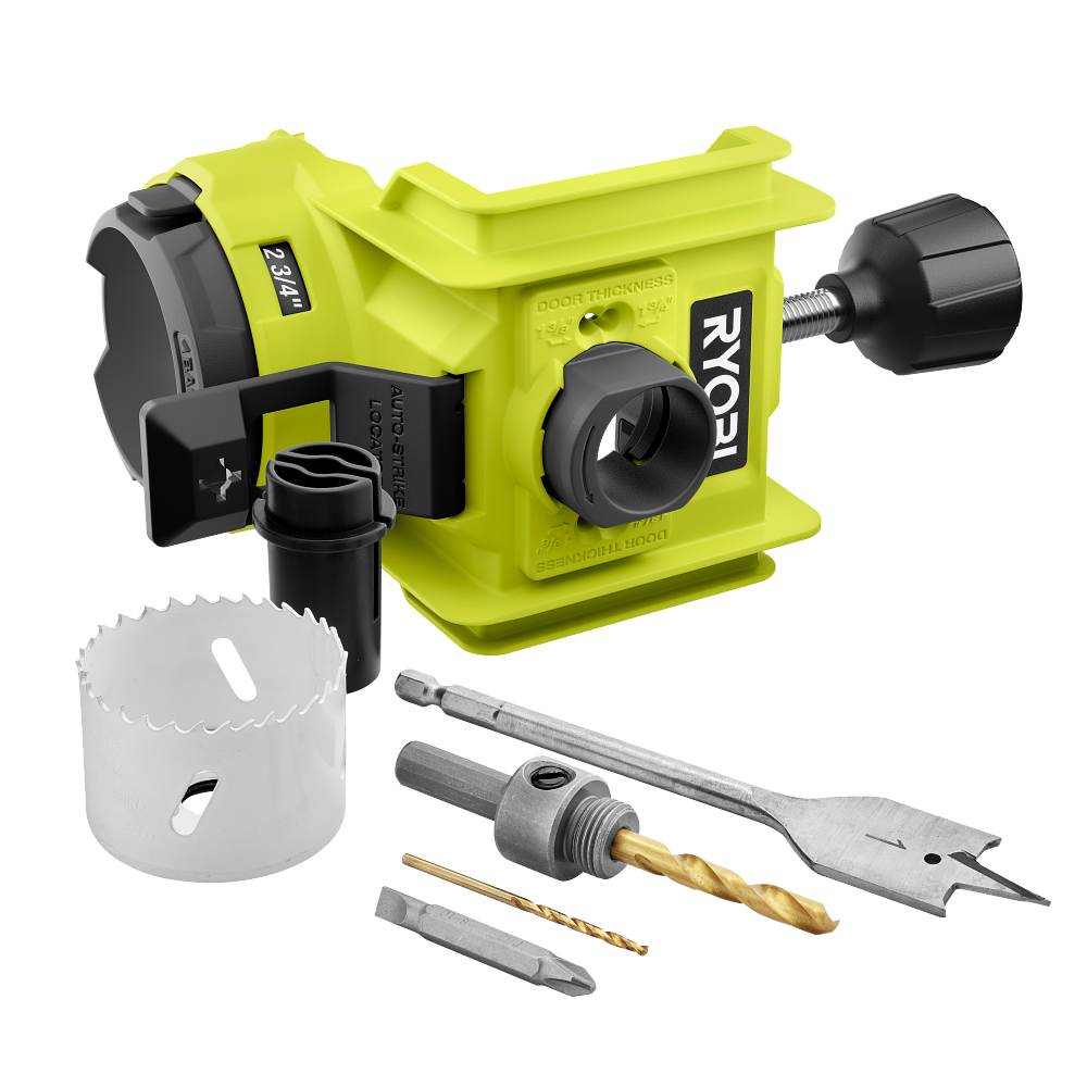 WOOD/METAL DOOR LOCK INSTALLATION SET | RYOBI